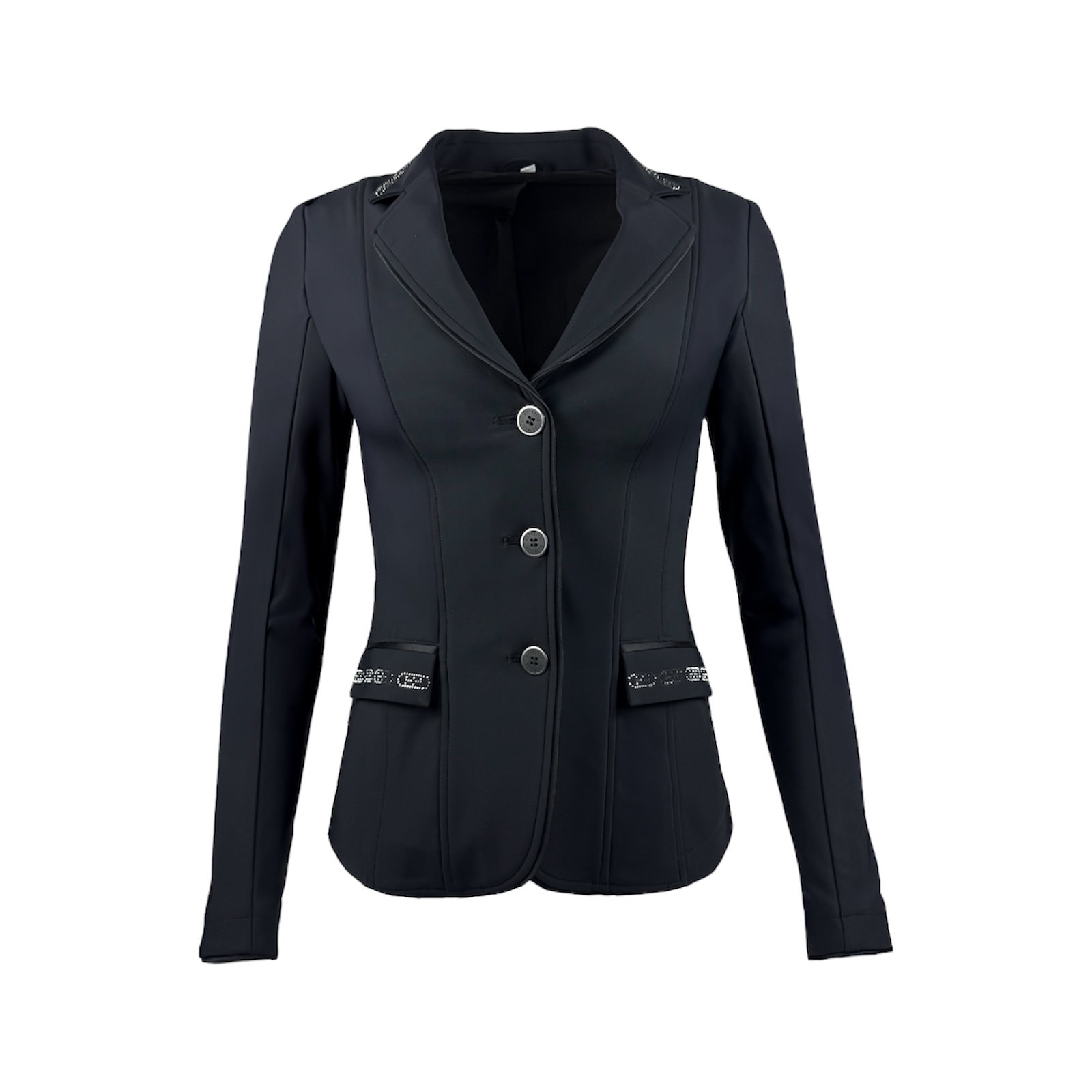 ED-Crystal Chain Turnierjacket black